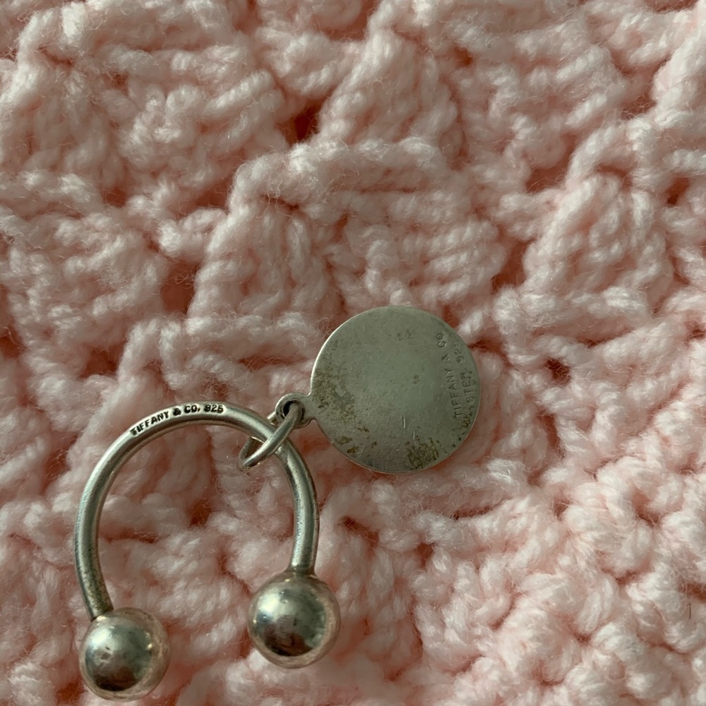 Round Tiffany Co. Keychain
